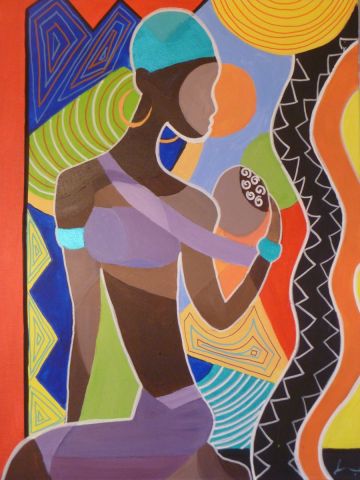 femme à l'enfant